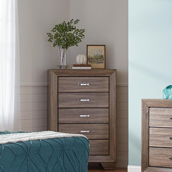Kauffman Transitional Five Drawer Chest
