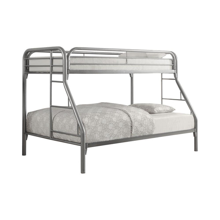 Morgan  Twin over Full Silver Bunk Bed
