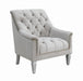 Avonlea Sloped Arm Tufted Chair Grey - Gibson McDonald Furniture & Mattress 