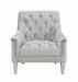 Avonlea Sloped Arm Tufted Chair Grey - Gibson McDonald Furniture & Mattress 