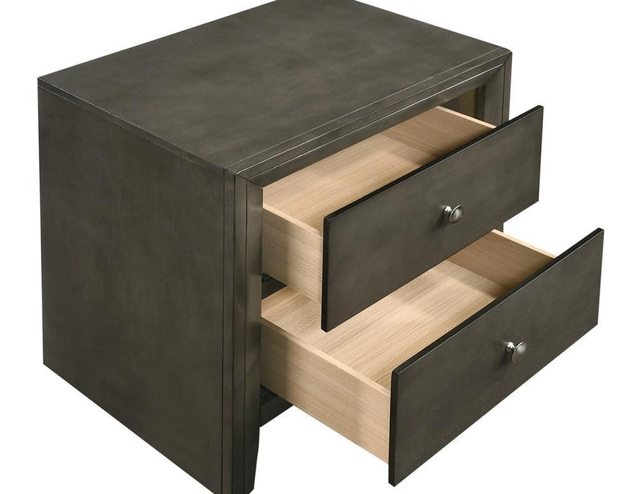 Serenity 2-drawer Nightstand Mod Grey