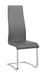 Montclair Upholstered High Back Side Chairs Grey and Chrome (Set of 4) - Gibson McDonald Furniture & Mattress 