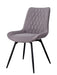 Diggs Upholstered Tufted Swivel Dining Chairs Grey and Gunmetal (Set of 2) - Gibson McDonald Furniture & Mattress 