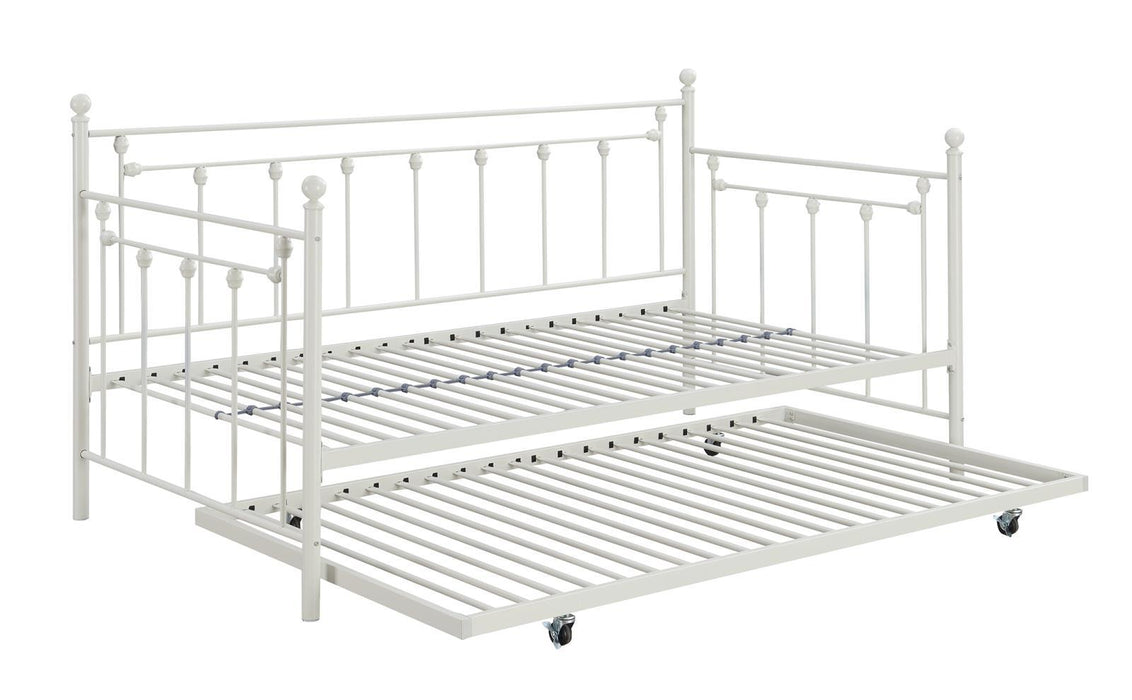Nocus Spindle Metal Twin Daybed with Trundle - Gibson McDonald Furniture & Mattress 