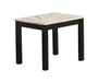 Bates Faux Marble 3-piece Occasional Table Set White and Black - Gibson McDonald Furniture & Mattress 