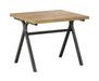Colmar 3-piece Trestle Occasional Table Set Golden Oak and Gunmetal - Gibson McDonald Furniture & Mattress 