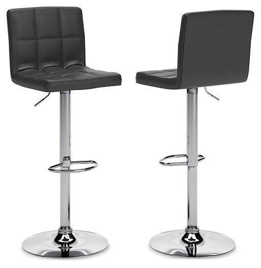 Bellatier Adjustable Height Bar Stool - Gibson McDonald Furniture & Mattress 