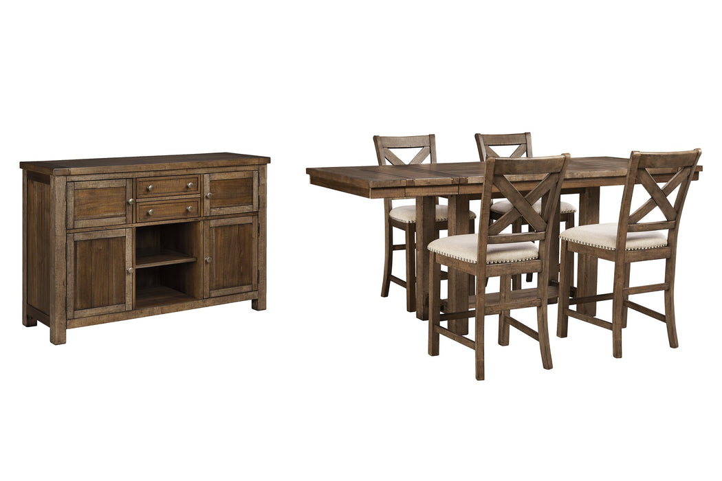 Moriville Counter Height Dining Set - Gibson McDonald Furniture & Mattress 