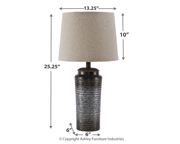 Norbert Table Lamp (Set of 2) - Gibson McDonald Furniture & Mattress 