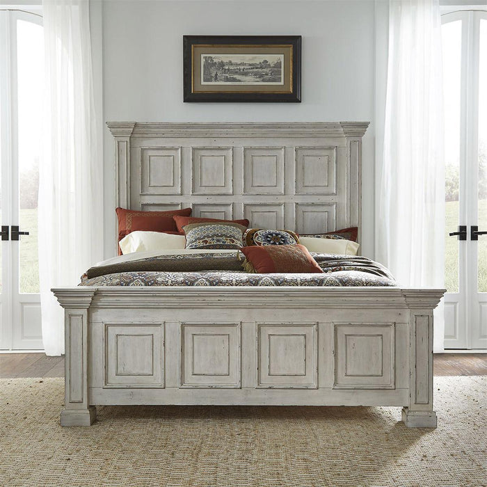 Liberty Furniture Big Valley Queen Panel Bed in Whitestone image