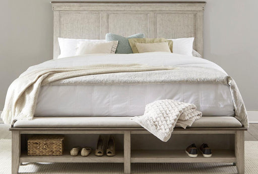 Liberty Furniture Ivy Hollow Queen Storage Bed in Weathered Linen image