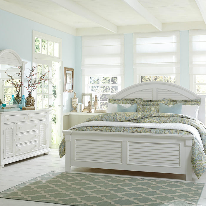 Summer House I Queen Panel Bed, Dresser & Mirror, Chest image