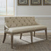 Americana Farmhouse Uph Shelter Dining Bench image