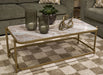 Manor Stone Coffee Table - Gibson McDonald Furniture & Mattress 