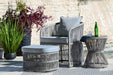 Coast Island Outdoor Chair with Ottoman and Side Table - Gibson McDonald Furniture & Mattress 