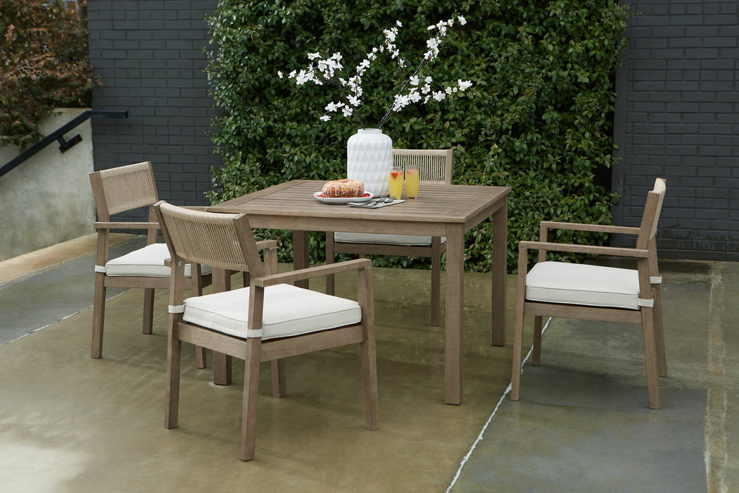 Aria Plains Outdoor Dining Set - Gibson McDonald Furniture & Mattress 