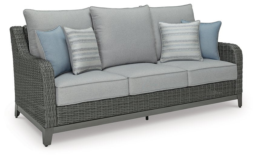 Elite Park Outdoor Sofa, Lounge Chairs and Cocktail Table - Gibson McDonald Furniture & Mattress 