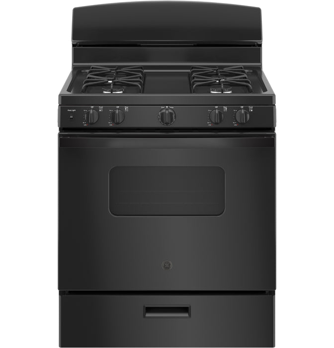 GE¨ 30" Free-Standing Front Control Gas Range