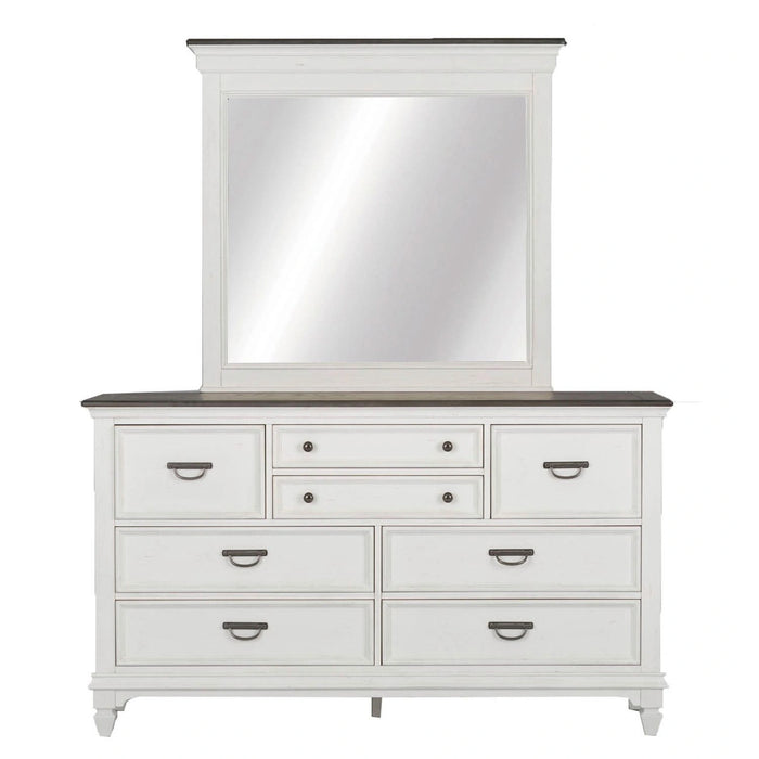 Allyson Park King California Panel Bed, Dresser & Mirror, Night Stand image