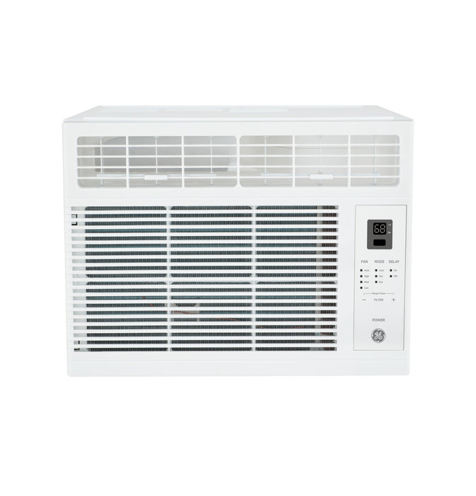 GE¨ 5,000 BTU Electronic Window Air Conditioner for Small Rooms up to 150 sq ft. in White size 12 H x 16 1/2 W x 13 1/2 D - Gibson McDonald Furniture & Mattress 