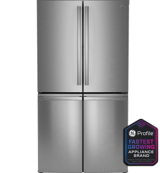 GE Profileª ENERGY STAR¨ 22.9 Cu. Ft. Counter-Depth Quad-Door Refrigerator with Dual-Dispense AutoFill Pitcher and Door in Door