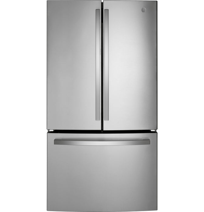 GE¨ ENERGY STAR¨ 21.9 Cu. Ft. Fingerprint Resistant Counter-Depth French-Door Refrigerator - Gibson McDonald Furniture & Mattress 