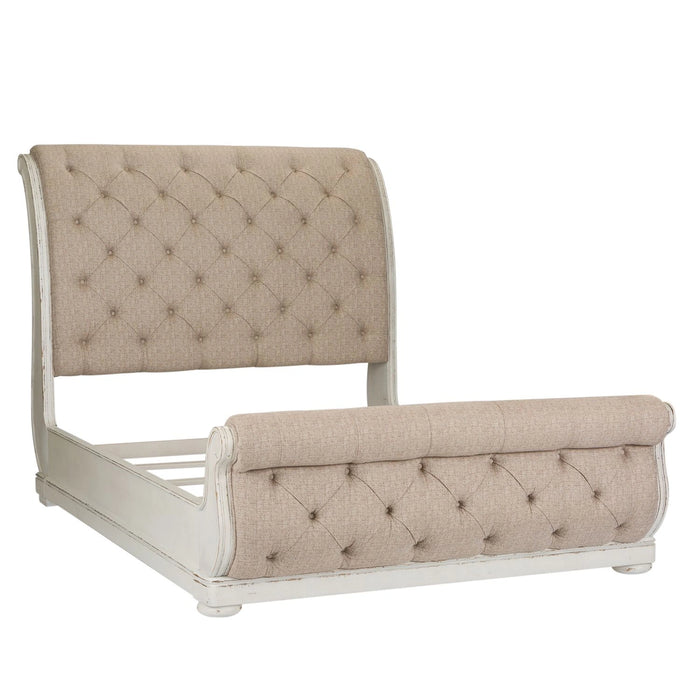 Abbey Park Uph Sleigh Bed, Dresser & Mirror, Chest, Night Stand image