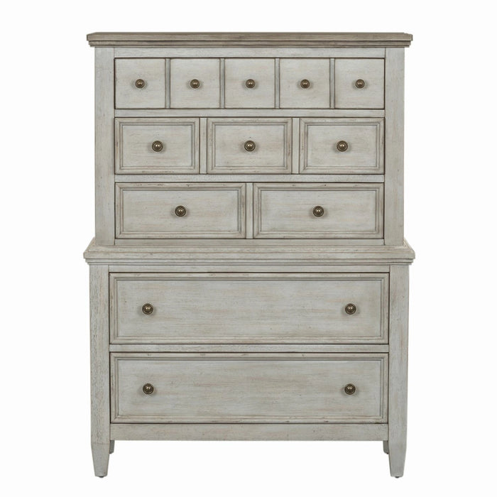 Heartland King Opt California Panel Bed, Dresser & Mirror, Chest, Night Stand image