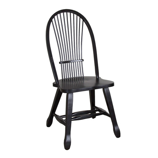 Treasures Sheaf Back Side Chair - Black image