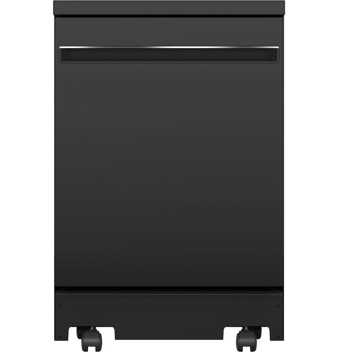 GE¨ ENERGY STAR¨ 24" Stainless Steel Interior Portable Dishwasher with Sanitize Cycle