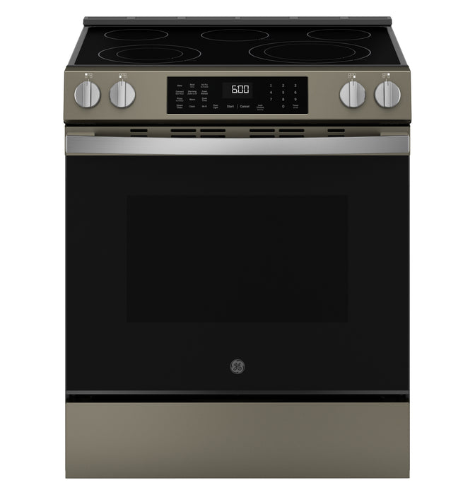 GE¨ ENERGY STAR¨ 30" Slide-In Electric Convection Range with No Preheat Air Fry and EasyWashª Oven Tray