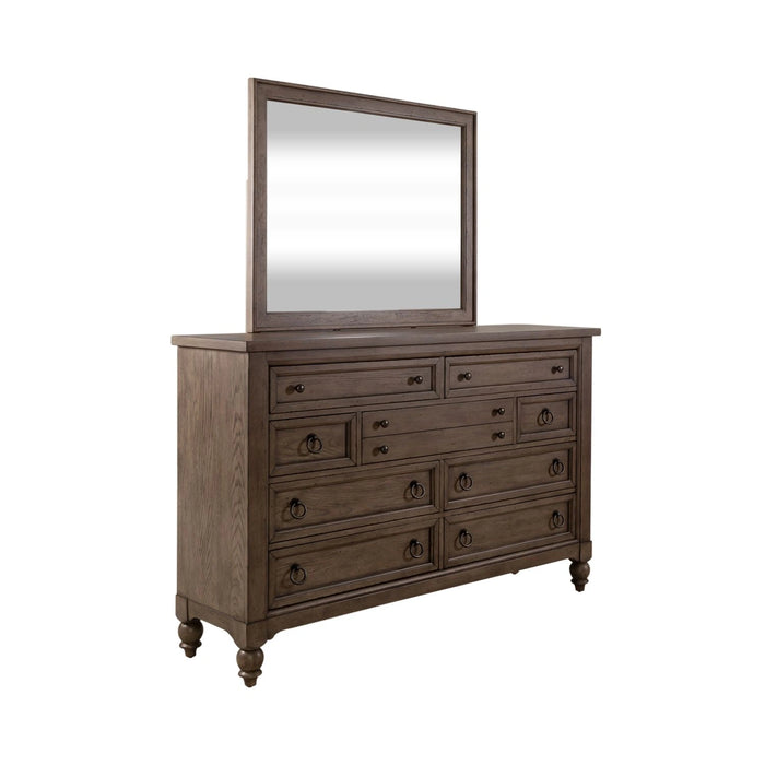 Americana Farmhouse Sleigh Bed, Dresser & Mirror, Chest image