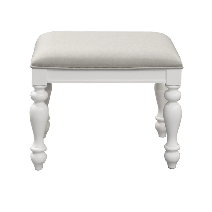 Summer House I Vanity Stool in Oyster White image
