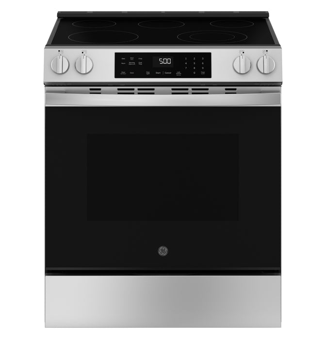 GE¨ ENERGY STAR¨ 30" Slide-In Electric Range with Crisp Mode