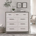 Liberty Furniture Palmetto Heights 9 Drawer Chesser in Shell White and Driftwood image