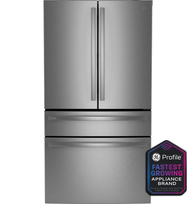 GE Profileª ENERGY STAR¨ 28.7 Cu. Ft. Smart Fingerprint Resistant 4-Door French-Door Refrigerator With Dual-Dispense AutoFill Pitcher