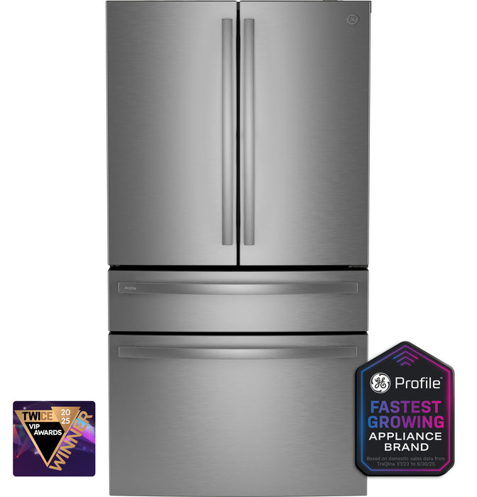 GE Profileª ENERGY STAR¨ 23.2 Cu. Ft. Smart Counter-Depth Fingerprint Resistant 4-Door French-Door Refrigerator