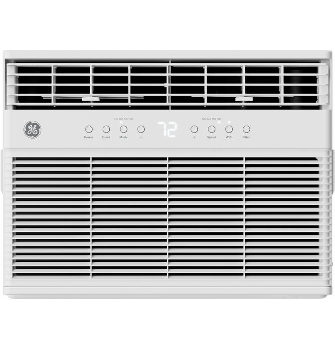 GE¨ ENERGY STAR¨Ê8,000 BTU Smart Heat/Cool with Heat Pump Electronic Window Air Conditioner for Medium Rooms up to 350 sq. ft. - Gibson McDonald Furniture & Mattress 