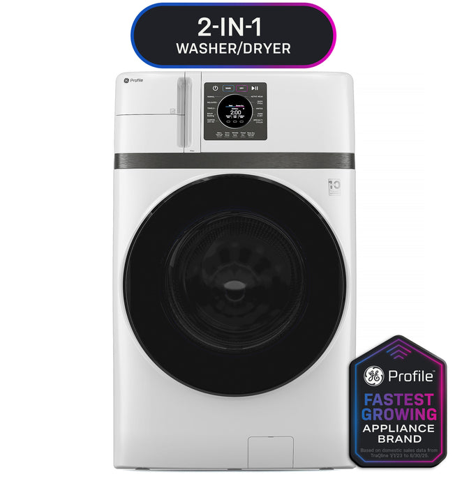 GE Profileª ENERGY STAR¨ 4.6 cu. ft. Capacity UltraFast Combo with Ventless Inverter Heat Pump Technology Washer/Dryer