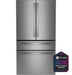 GE Profileª ENERGY STAR¨ 29 Cu. Ft. Smart Fingerprint Resistant 4-Door French-Door Refrigerator with Door In Door - Gibson McDonald Furniture & Mattress 