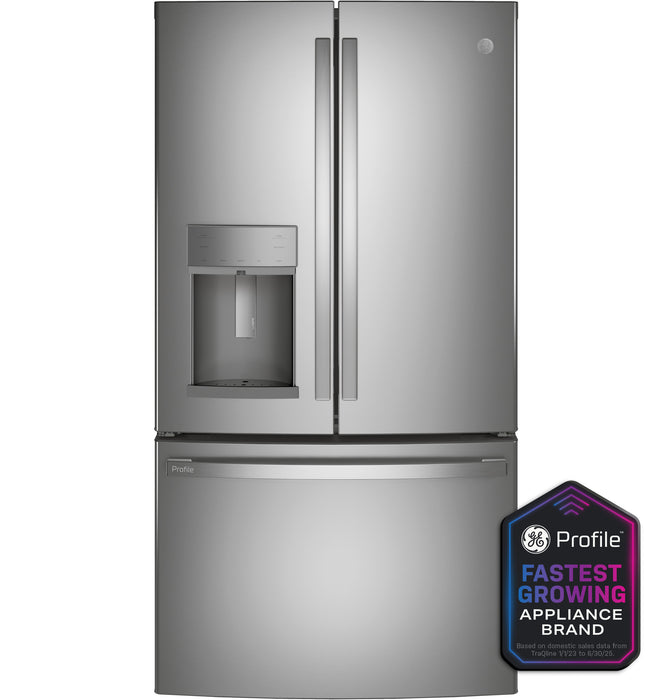 GE Profileª 27.7 Cu. Ft. Fingerprint Resistant French-Door Refrigerator with Door In Door and Hands-Free AutoFill